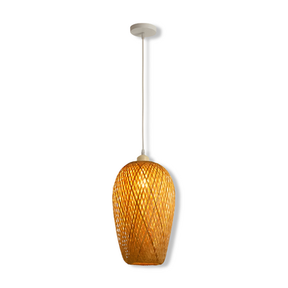 Frendorf | Bohemian Rattan Hängelampe - Stilvolle und Umweltfreundliche Pendelleuchte für die Wohnkultur