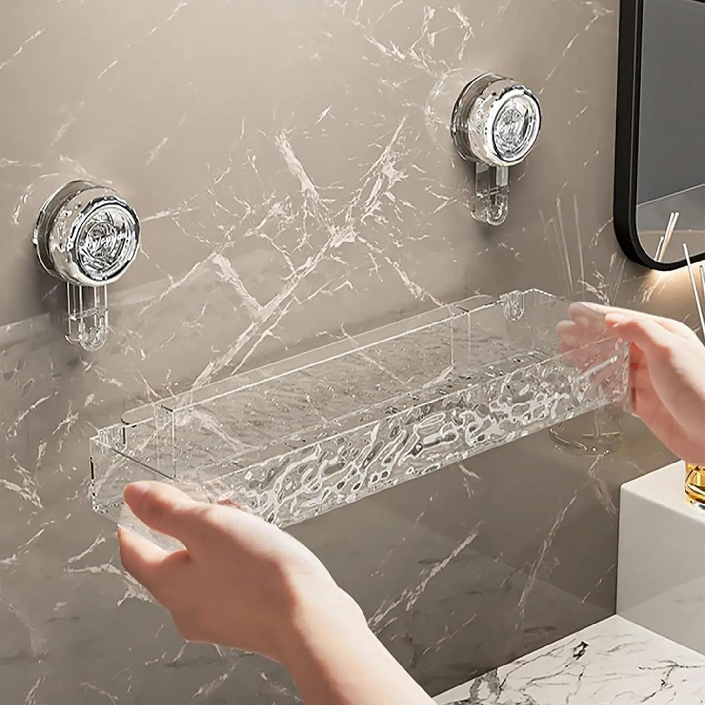 Frendorf | Bohlfreies Duschregal mit Saugnäpfen – Starker & Sicherer Halt