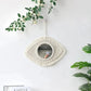 Boho Gewebter Spiegel Blatt Feder Wohnzimmer Schlafzimmer Wandbehang Veranda Dekor Spiegel Handgewebter Wandteppich Spiegel Dekor Raum