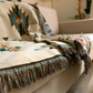 Frendorf | BohoFab Decke - Luxe Boho Blanket Throw - Geometrische Ethnic Tassel Tapestry Decke