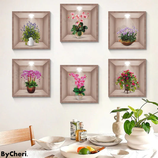 Frendorf | BotanicaLuxe - 3D Grüne Pflanze Wandaufkleber