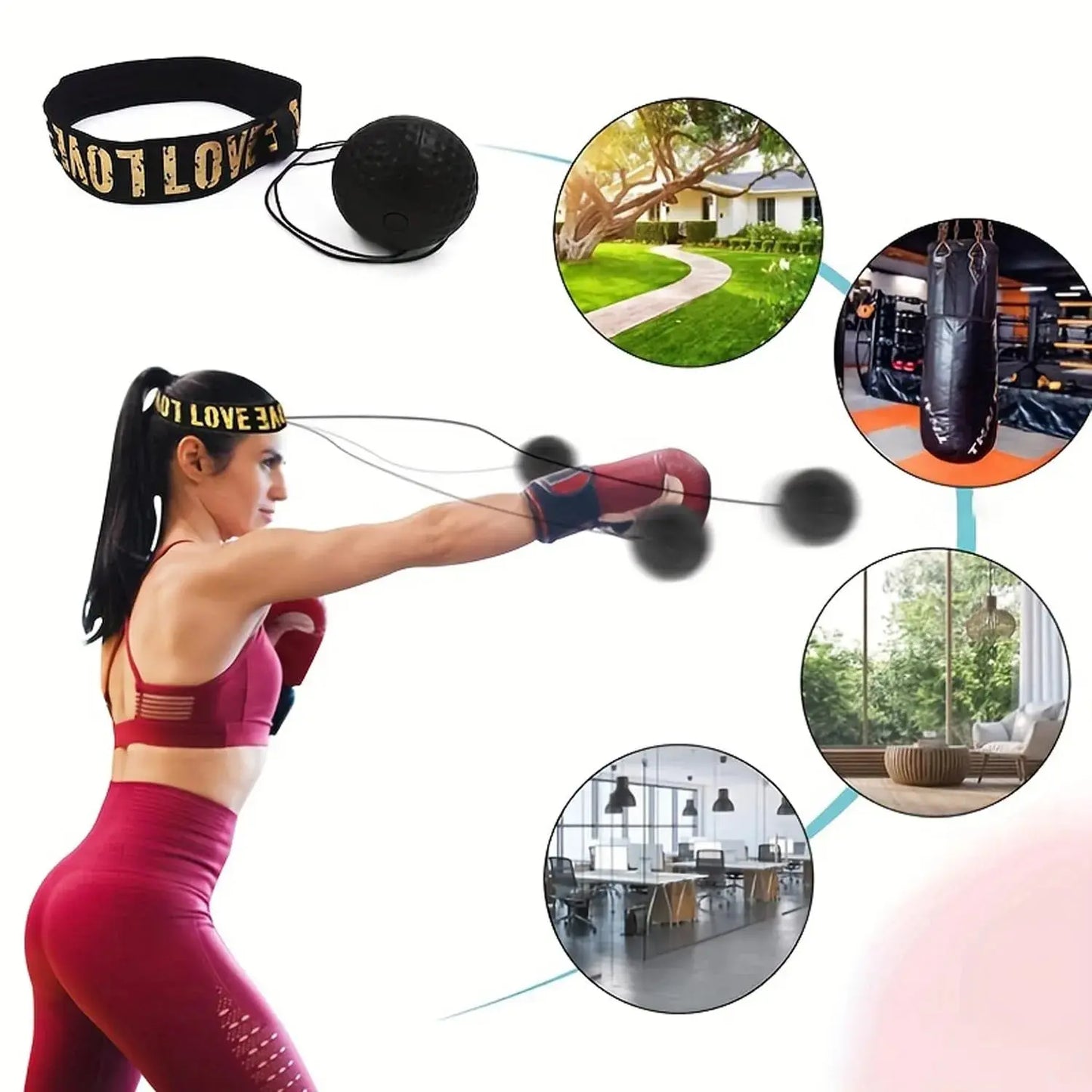 Frendorf | Boxtraining Stirnband mit Reflexball für mehr Reaktionskraft