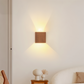 Frendorf | Boxy Wandleuchte - Rechteckige Up & Down Beleuchtung Wandleuchte aus Holz - Wandleuchte LED für Schlafzimmer