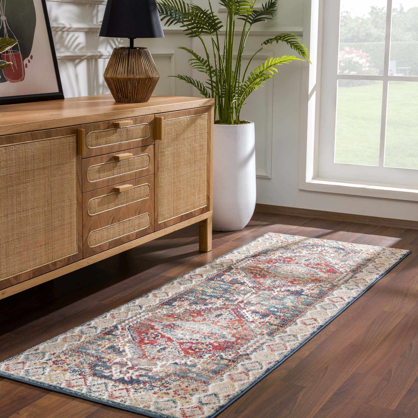 Brend Rust Medaillon Teppich