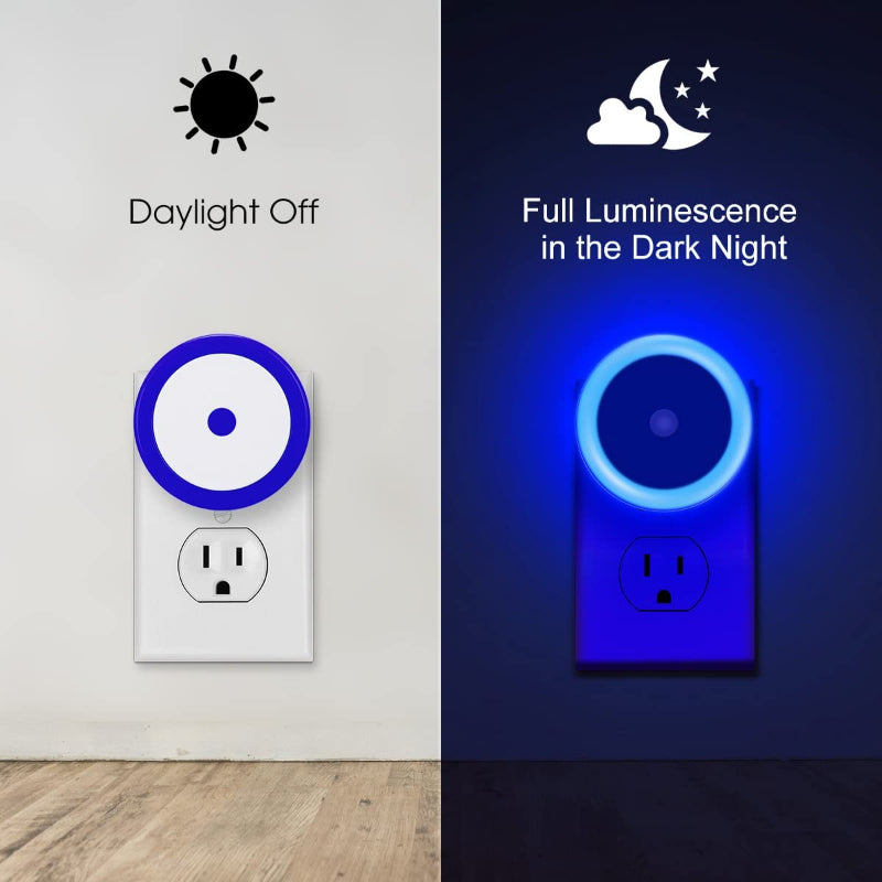 Nachtlichter Stecker in die Wand [4Pack], Nachtlicht mit Lichtsensoren, LED Nachtlicht für das Kinderzimmer, Baby Nachtlicht, Badezimmer Nachtlicht, Treppenlichter, Flurlicht