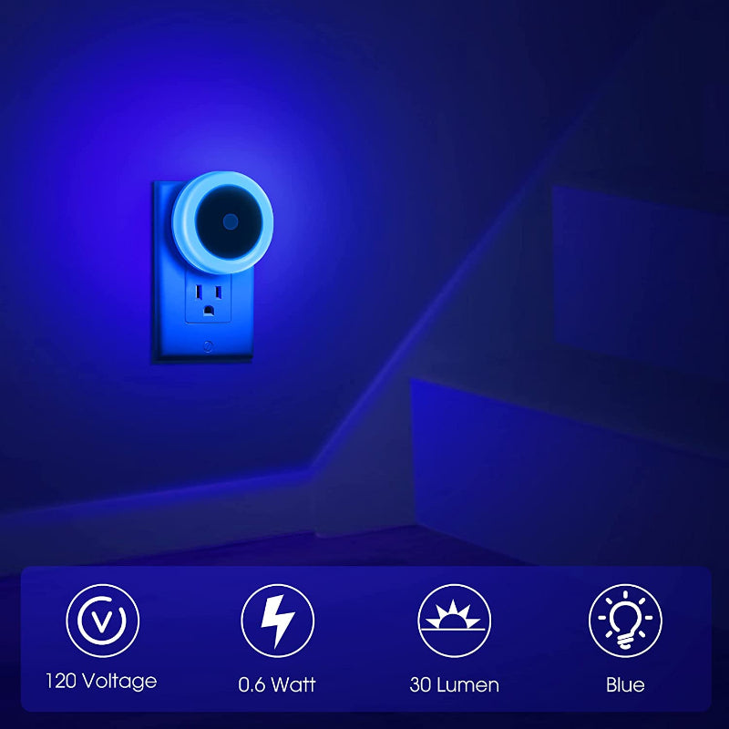Nachtlichter Stecker in die Wand [4Pack], Nachtlicht mit Lichtsensoren, LED Nachtlicht für das Kinderzimmer, Baby Nachtlicht, Badezimmer Nachtlicht, Treppenlichter, Flurlicht