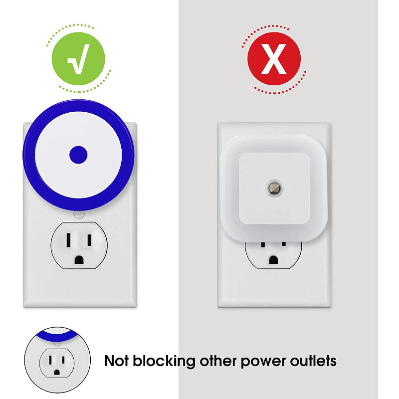 Nachtlichter Stecker in die Wand [4Pack], Nachtlicht mit Lichtsensoren, LED Nachtlicht für das Kinderzimmer, Baby Nachtlicht, Badezimmer Nachtlicht, Treppenlichter, Flurlicht