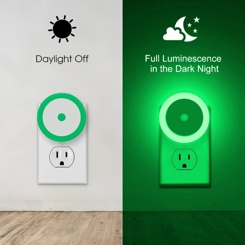 Nachtlichter Stecker in die Wand [4Pack], Nachtlicht mit Lichtsensoren, LED Nachtlicht für das Kinderzimmer, Baby Nachtlicht, Badezimmer Nachtlicht, Treppenlichter, Flurlicht