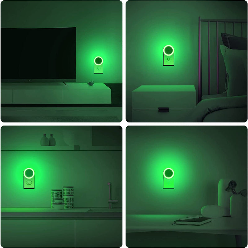 Nachtlichter Stecker in die Wand [4Pack], Nachtlicht mit Lichtsensoren, LED Nachtlicht für das Kinderzimmer, Baby Nachtlicht, Badezimmer Nachtlicht, Treppenlichter, Flurlicht