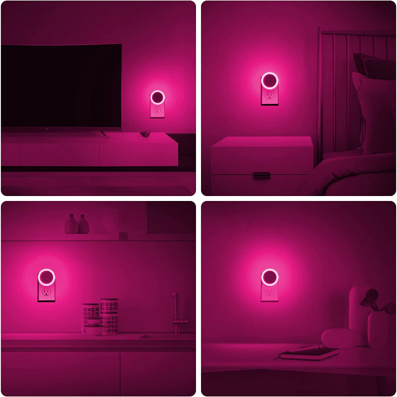 Nachtlichter Stecker in die Wand [4Pack], Nachtlicht mit Lichtsensoren, LED Nachtlicht für das Kinderzimmer, Baby Nachtlicht, Badezimmer Nachtlicht, Treppenlichter, Flurlicht