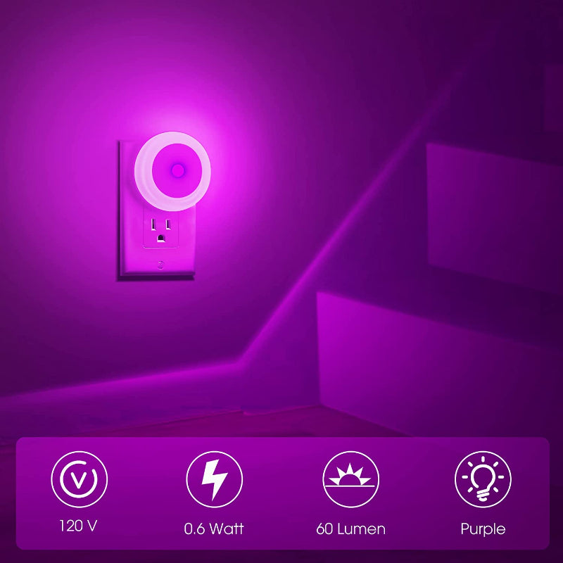 Nachtlichter Stecker in die Wand [4Pack], Nachtlicht mit Lichtsensoren, LED Nachtlicht für das Kinderzimmer, Baby Nachtlicht, Badezimmer Nachtlicht, Treppenlichter, Flurlicht