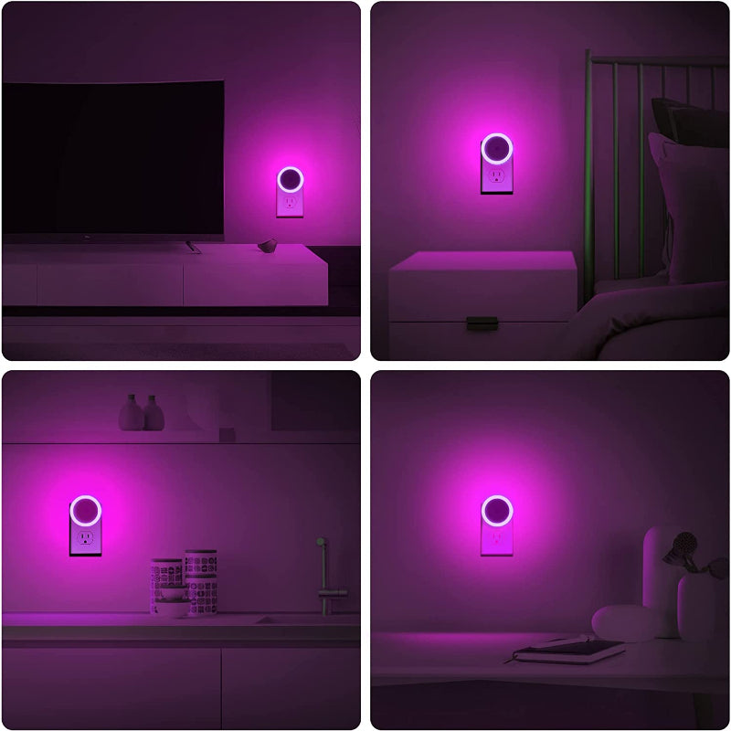 Nachtlichter Stecker in die Wand [4Pack], Nachtlicht mit Lichtsensoren, LED Nachtlicht für das Kinderzimmer, Baby Nachtlicht, Badezimmer Nachtlicht, Treppenlichter, Flurlicht