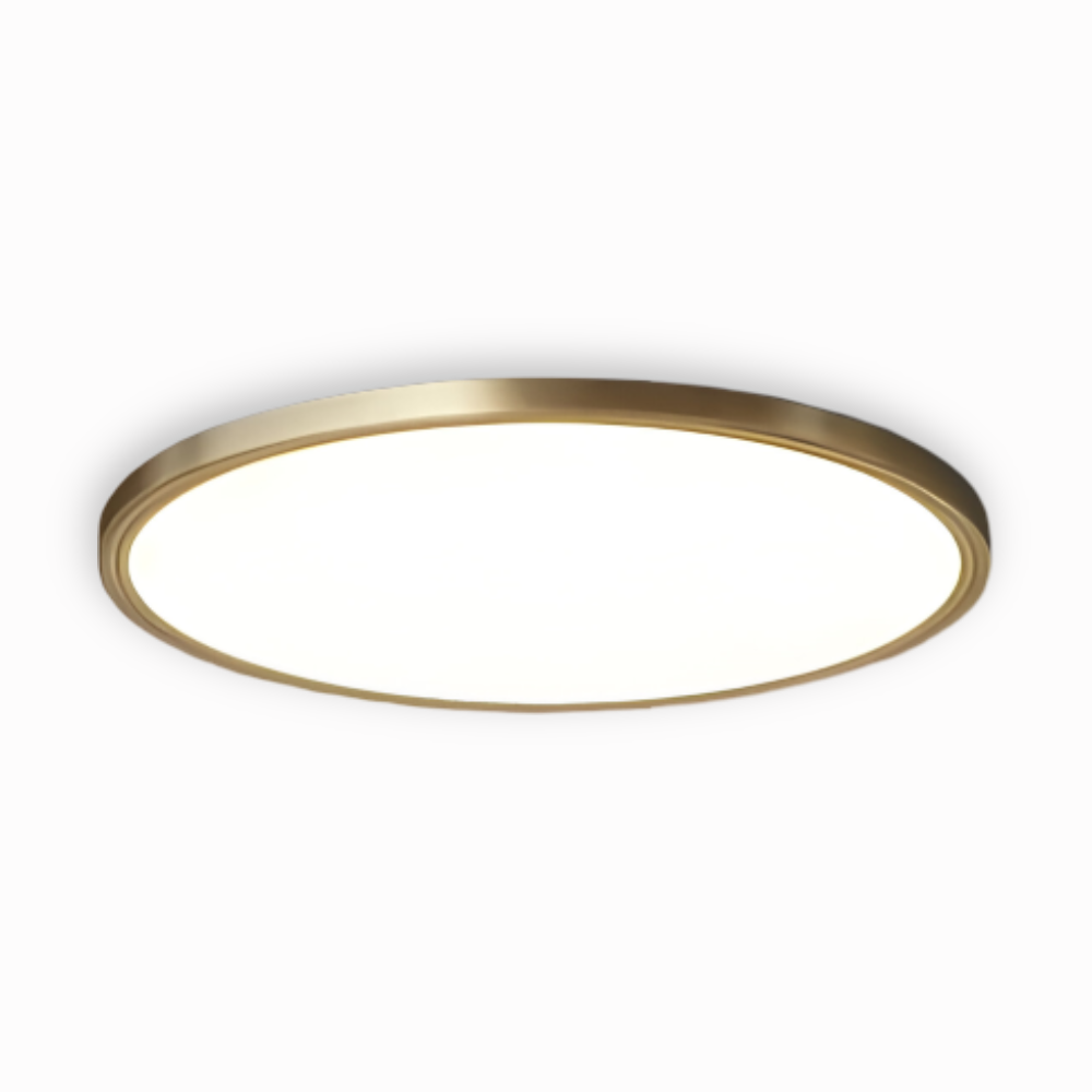 Frendorf | BronzeHalo Deckenleuchte - Ultradünne Minimalistische Runde LED Deckenleuchte