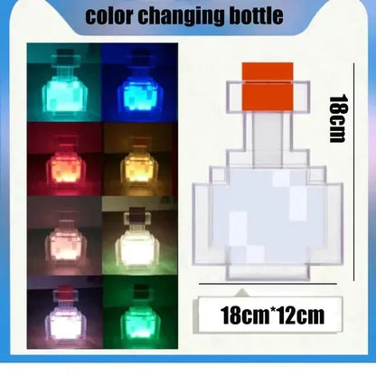 Zaubertranklampe – Farbwechsel – mehrfarbige LED – Geschenkidee – Sammlerstück – 18 x 18 cm
