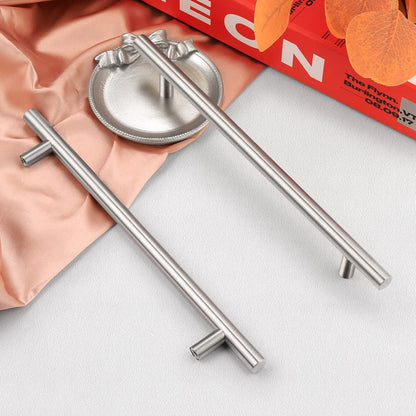 Gebürstetes Nickel Moderne Edelstahl Schubladenbeschläge T-Bar Griffe
