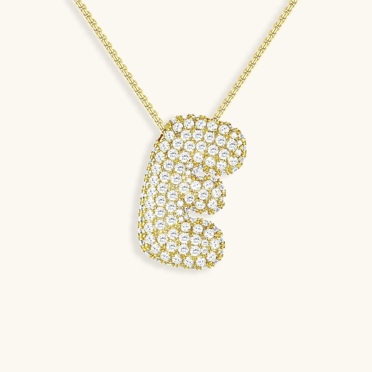 Frendorf | Bubble Initial-Diamant-Halskette