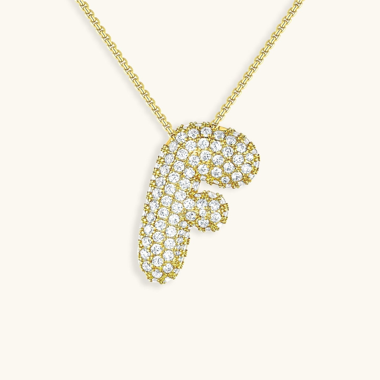 Frendorf | Bubble Initial-Diamant-Halskette