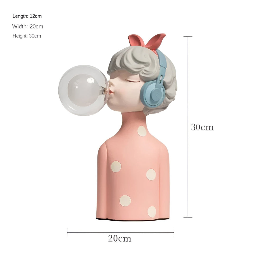 Frendorf | BubbleFairies Tischlampe - Charmantes Quartett Cartoon Mädchen Statuen