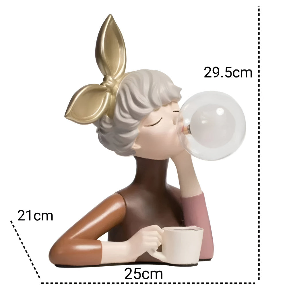 Frendorf | BubbleFairies Tischlampe - Charmantes Quartett Cartoon Mädchen Statuen