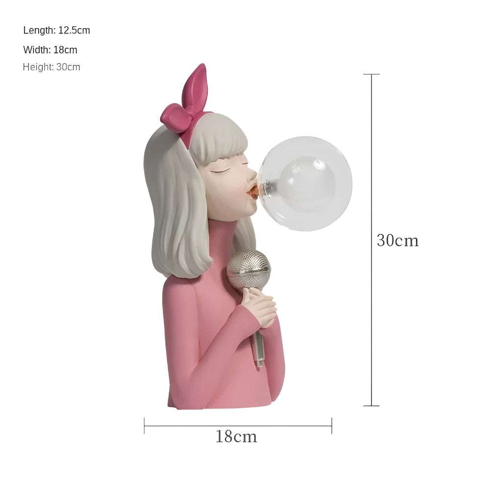 Frendorf | BubbleFairies Tischlampe - Charmantes Quartett Cartoon Mädchen Statuen