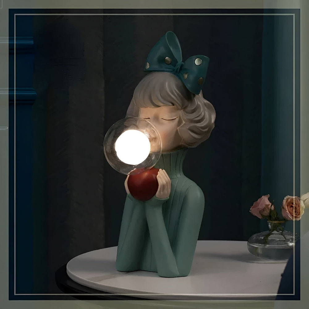 Frendorf | BubbleFairies Tischlampe - Charmantes Quartett Cartoon Mädchen Statuen