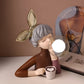 Frendorf | BubbleFairies Tischlampe - Charmantes Quartett Cartoon Mädchen Statuen