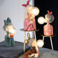 Frendorf | BubbleFairies Tischlampe - Charmantes Quartett Cartoon Mädchen Statuen