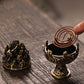 Buddhist Sense Messinglegierung Kegel Räuchergefäß Bronze Zenser Teezeremonie Antike Ornament Heimdekoration Traditionelles Rauchgefäß