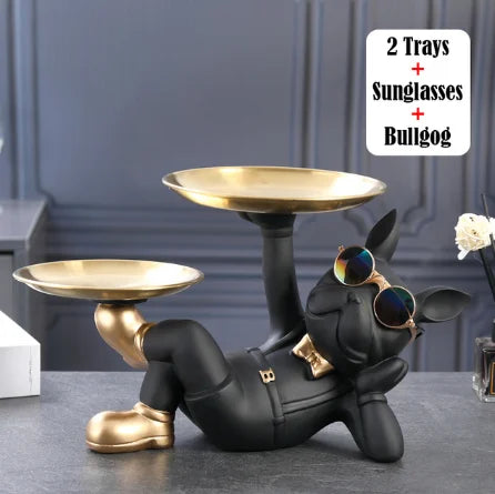Frendorf | KunstBulldog | Stilvolle Bulldog Dekoration | Nachhaltiges Resin | Einzigartiger Eyecatcher
