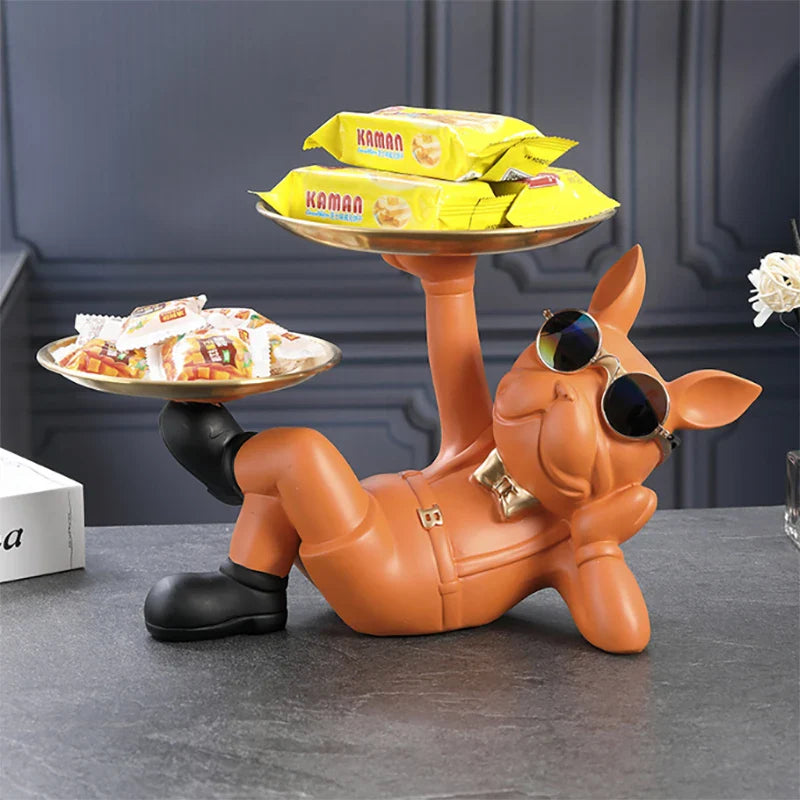 Frendorf | KunstBulldog | Stilvolle Bulldog Dekoration | Nachhaltiges Resin | Einzigartiger Eyecatcher