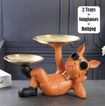 Frendorf | KunstBulldog | Stilvolle Bulldog Dekoration | Nachhaltiges Resin | Einzigartiger Eyecatcher