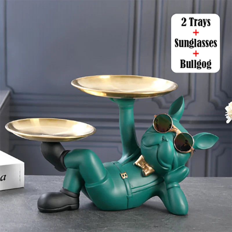 Frendorf | KunstBulldog | Stilvolle Bulldog Dekoration | Nachhaltiges Resin | Einzigartiger Eyecatcher
