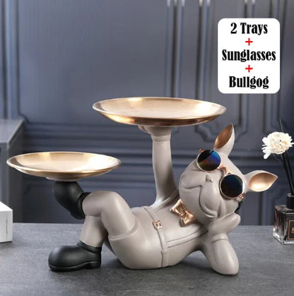 Frendorf | KunstBulldog | Stilvolle Bulldog Dekoration | Nachhaltiges Resin | Einzigartiger Eyecatcher