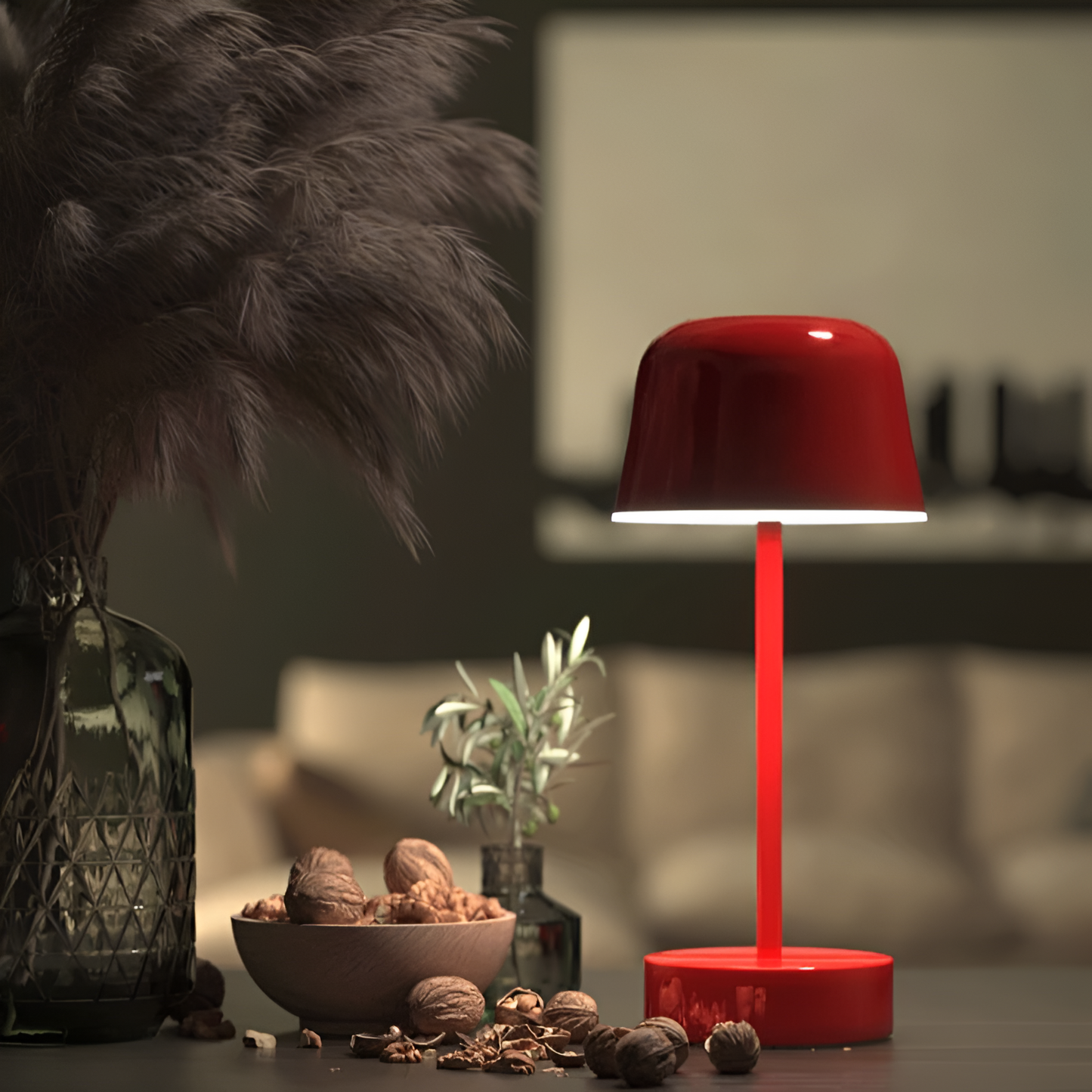 Kabellose LED-Tischlampe im Retro-Design