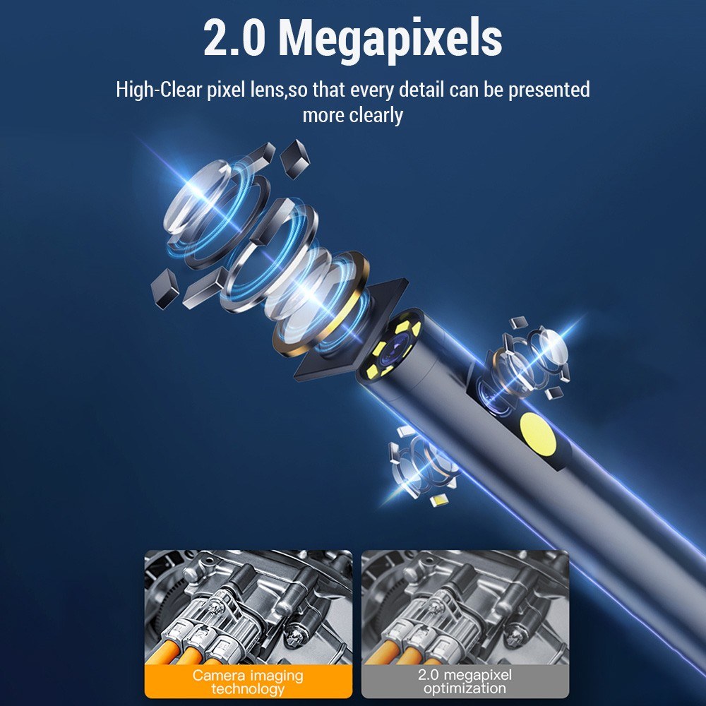 1080P wasserdichter tragbarer industrieller Endoskop mit 4,3-Zoll-HD-Bildschirm, 2MP Kamera, IP67-Bewertung, 2000mAh Akku, effiziente Bildübertragung