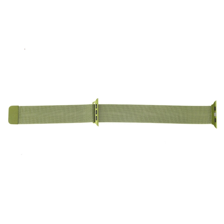 Frerndorf | Mailänder Loop Magnetische Edelstahl-Uhrenarmband für Apple Watch Series 10 42mm / 9&8&7 41mm / SE 3&SE 2&6&SE&5&4 40mm / 3&2&1 38mm (Armeegrün)