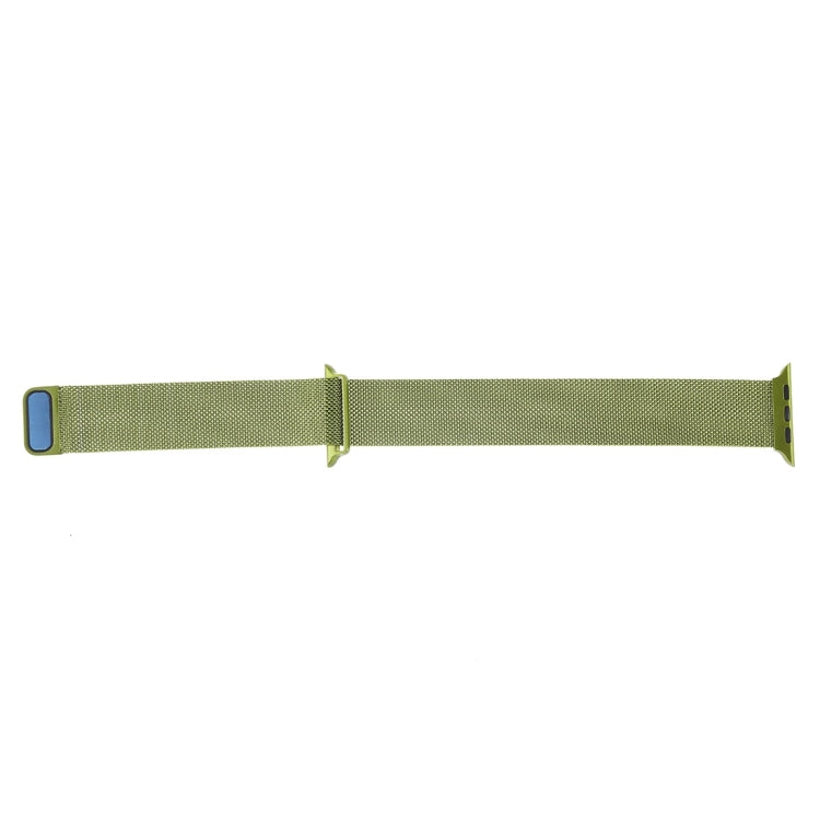 Frerndorf | Mailänder Loop Magnetische Edelstahl-Uhrenarmband für Apple Watch Series 10 42mm / 9&8&7 41mm / SE 3&SE 2&6&SE&5&4 40mm / 3&2&1 38mm (Armeegrün)