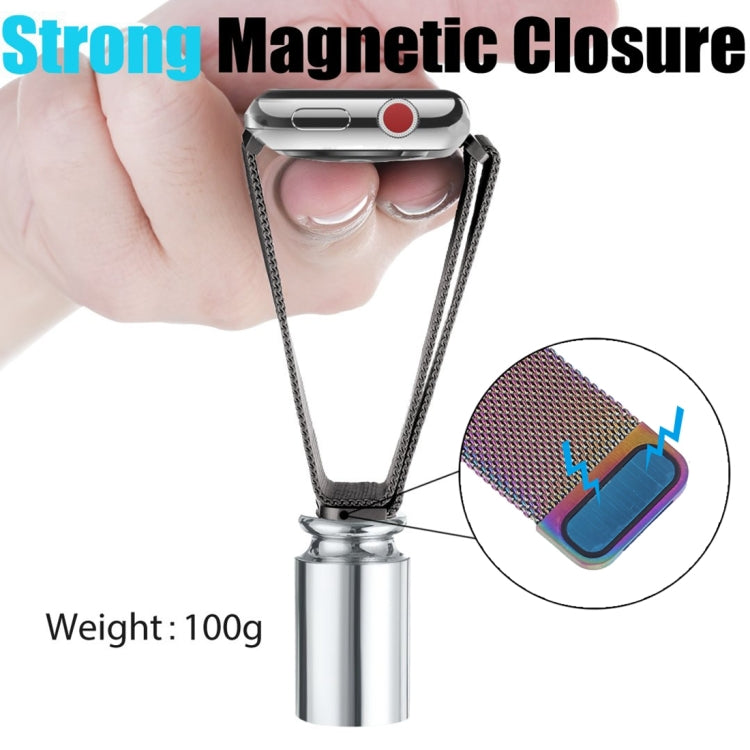 Frerndorf | Mailänder Loop Magnetische Edelstahl-Uhrenarmband für Apple Watch Series 10 42mm / 9&8&7 41mm / SE 3&SE 2&6&SE&5&4 40mm / 3&2&1 38mm (Armeegrün)