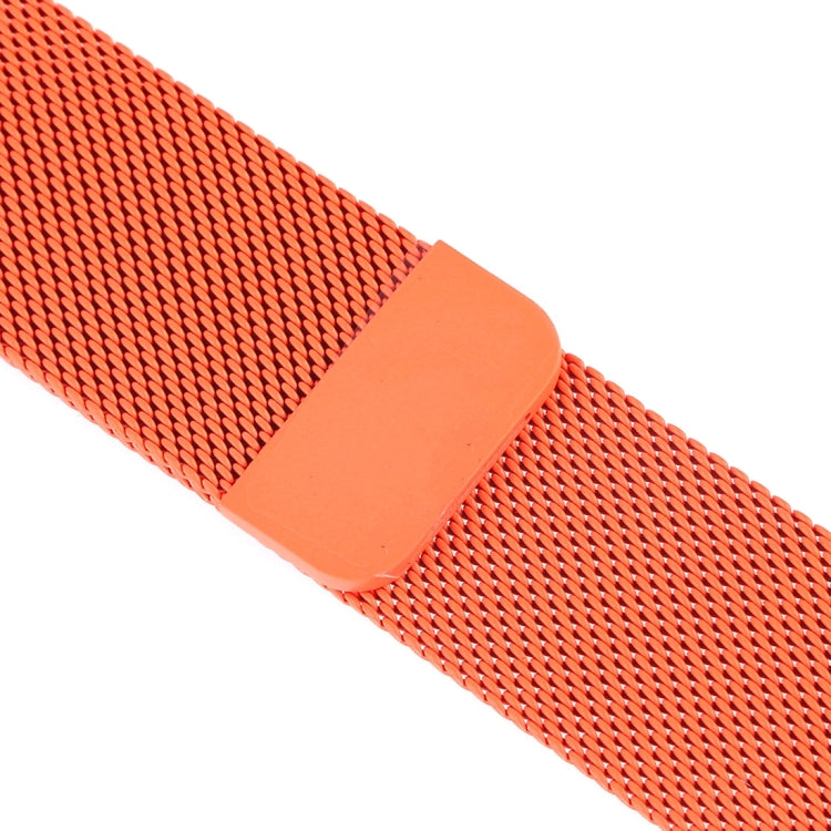 Frerndorf | Milanese Loop Magnetisches Edelstahl-Uhrenarmband für Apple Watch Series 10 42mm / 9&8&7 41mm / SE 3&SE 2&6&SE&5&4 40mm / 3&2&1 38mm(Orange)