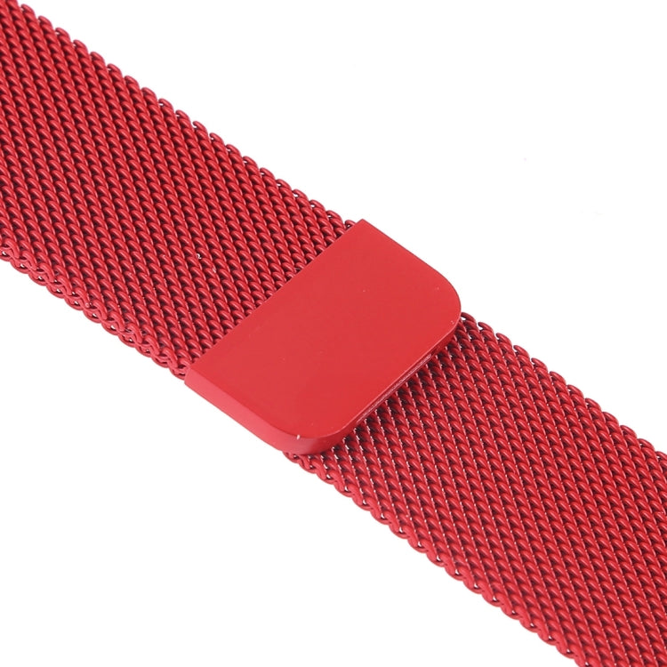 Frerndorf | Mailänder Loop Magnetisches Edelstahl-Armband für Apple Watch Series 7 41 mm / 6 & SE & 5 & 4 40 mm / 3 & 2 & 1 38 mm (Rot)