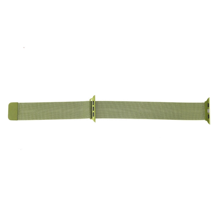 Frerndorf | Milanese Loop Magnetisches Edelstahl Armband für Apple Watch Ultra 49mm&Watch Ultra 2 49mm / Series 10 46mm / 9&8&7 45mm / SE 3&SE 2&6&SE&5&4 44mm / 3&2&1 42mm (Armeegrün)