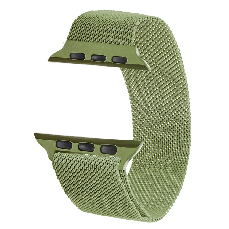 Frerndorf | Milanese Loop Magnetisches Edelstahl Armband für Apple Watch Ultra 49mm&Watch Ultra 2 49mm / Series 10 46mm / 9&8&7 45mm / SE 3&SE 2&6&SE&5&4 44mm / 3&2&1 42mm (Armeegrün)