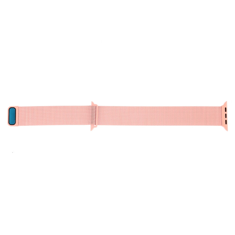 Frerndorf | Milanese Loop Magnetische Edelstahl-Uhrenarmband für Apple Watch Ultra 49mm&Watch Ultra 2 49mm / Series 10 46mm / 9&8&7 45mm / SE 3&SE 2&6&SE&5&4 44mm / 3&2&1 42mm (Pink)