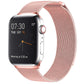 Frerndorf | Milanese Loop Magnetische Edelstahl-Uhrenarmband für Apple Watch Ultra 49mm&Watch Ultra 2 49mm / Series 10 46mm / 9&8&7 45mm / SE 3&SE 2&6&SE&5&4 44mm / 3&2&1 42mm (Pink)