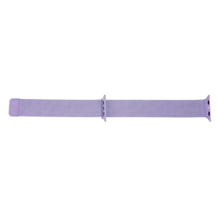 Frerndorf | Milanese Loop Magnetische Edelstahl-Uhrenarmband für Apple Watch Ultra 49mm&Watch Ultra 2 49mm / Series 10 46mm / 9&8&7 45mm / SE 3&SE 2&6&SE&5&4 44mm / 3&2&1 42mm (Helllila)