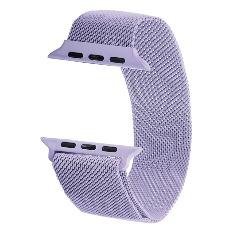 Frerndorf | Milanese Loop Magnetische Edelstahl-Uhrenarmband für Apple Watch Ultra 49mm&Watch Ultra 2 49mm / Series 10 46mm / 9&8&7 45mm / SE 3&SE 2&6&SE&5&4 44mm / 3&2&1 42mm (Helllila)