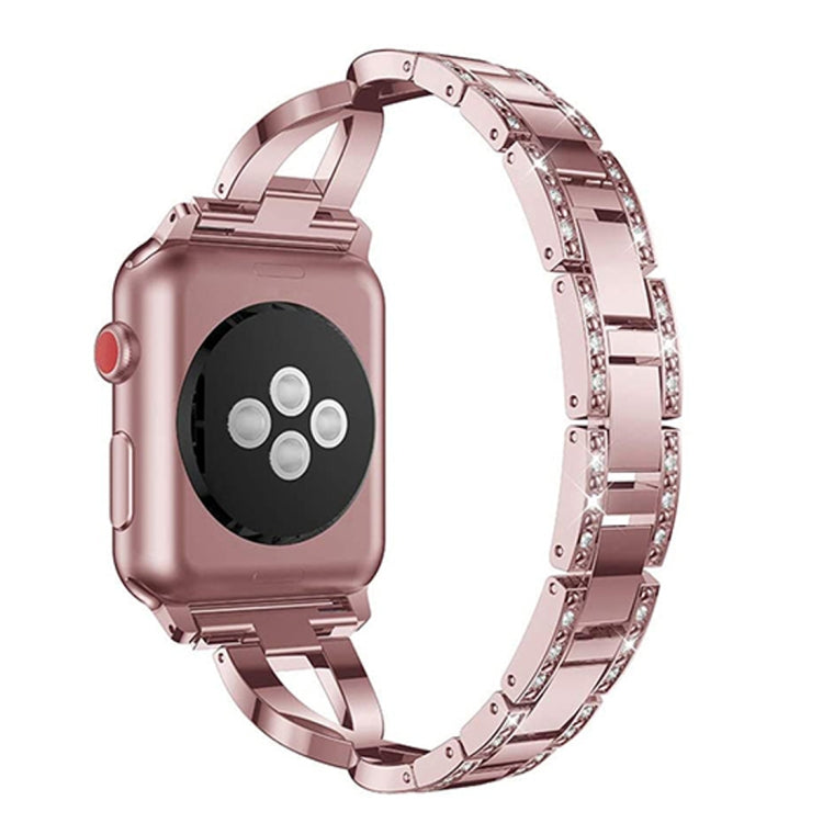 Frendorf | Buntes Diamant Edelstahl Armband für Apple Watch Series 7 41mm / 6 & SE & 5 & 4 40mm / 3 & 2 & 1 38mm (Lila)
