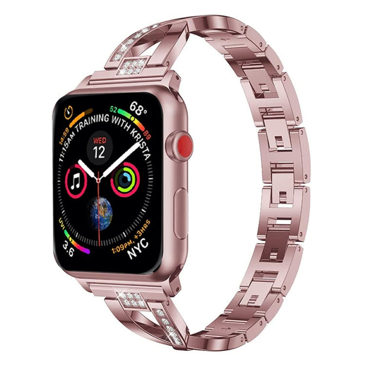 Frendorf | Buntes Diamant Edelstahl Armband für Apple Watch Series 7 41mm / 6 & SE & 5 & 4 40mm / 3 & 2 & 1 38mm (Lila)