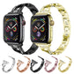 Frendorf | Buntes Diamant Edelstahl Armband für Apple Watch Series 7 41mm / 6 & SE & 5 & 4 40mm / 3 & 2 & 1 38mm (Lila)