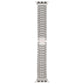 Frendorf | Für Apple Watch Series 7 45mm / 6 & SE & 5 & 4 44mm / 3 & 2 & 1 42mm Nine Beads Edelstahl Handgelenk Armband (Silber)